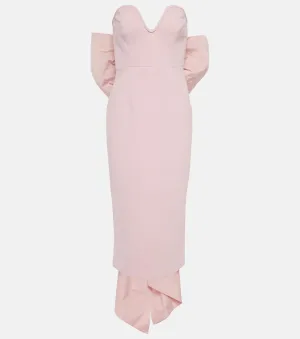Annabelle Rebecca Vallance Strapless Midi Wedding Dress, Pink