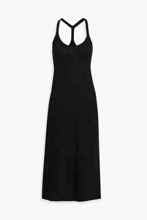 ATM ANTHONY THOMAS MELILLO cotton twill midi dress, black