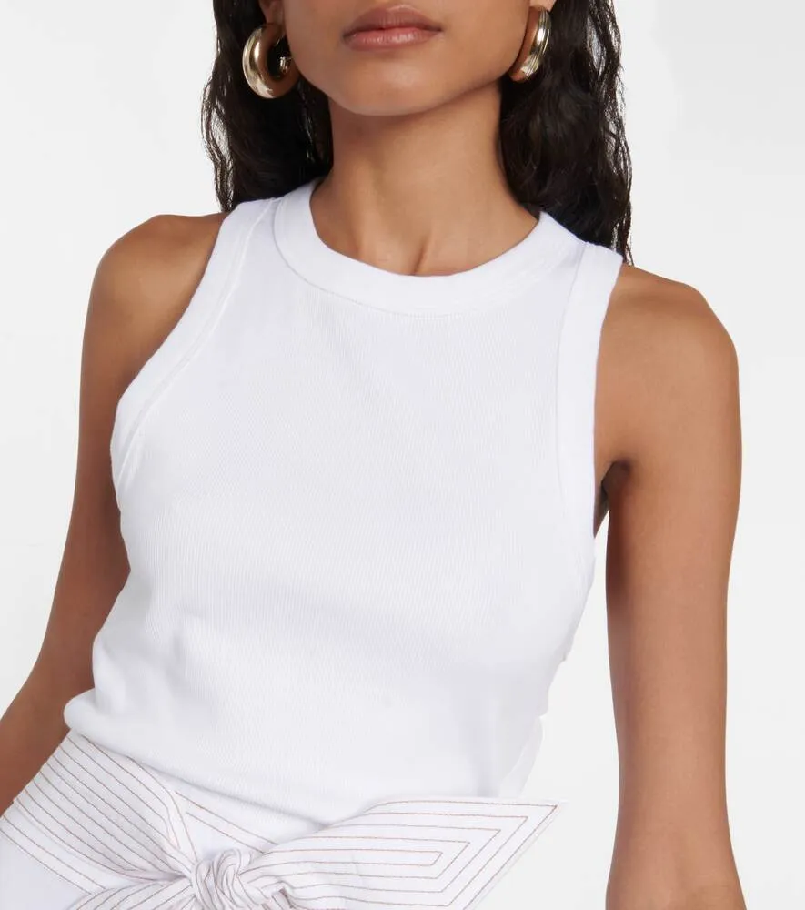 Austyn cotton blend maxi dress VERONICA BEARD, white