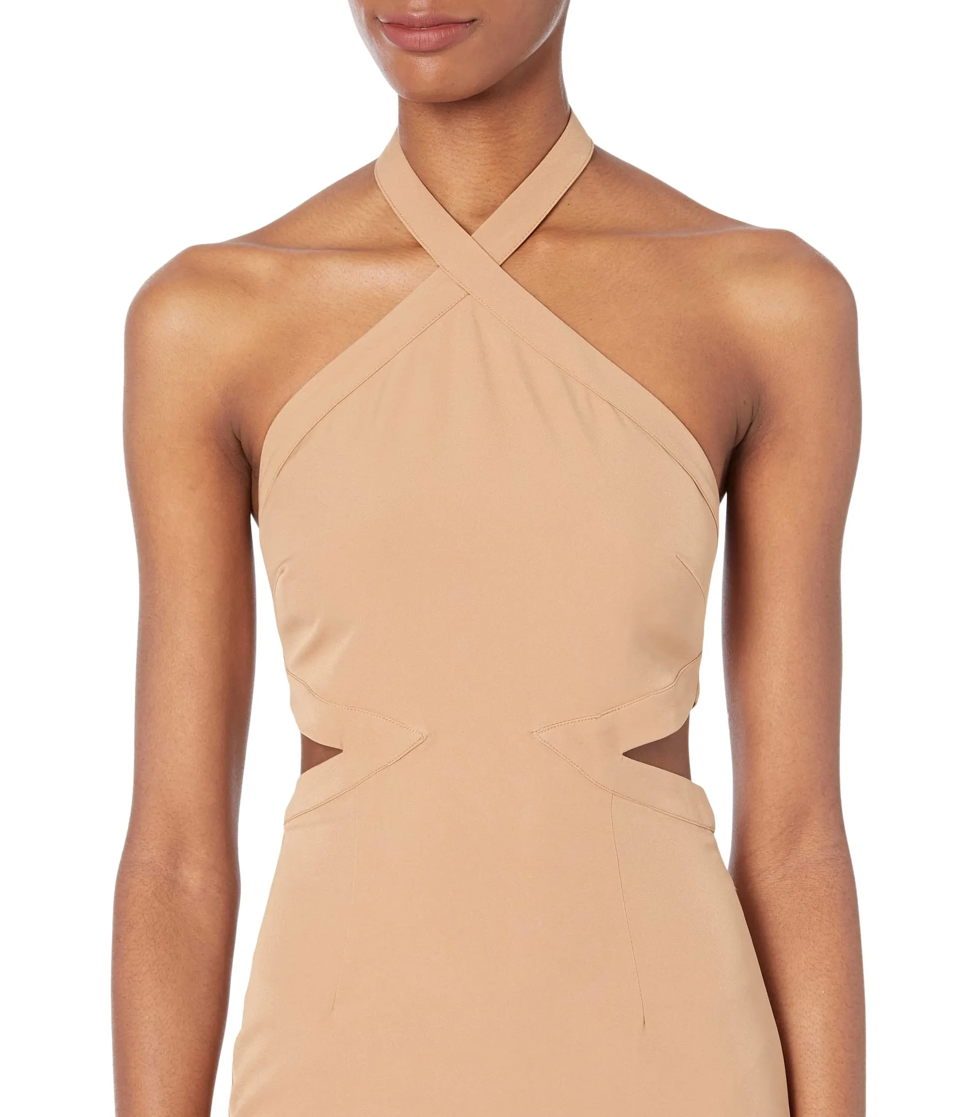 Bardot Dress, Amara Halter Midi Dress