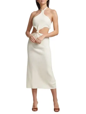 Cameron midaxi dress with cutout Cult Gaia Off white