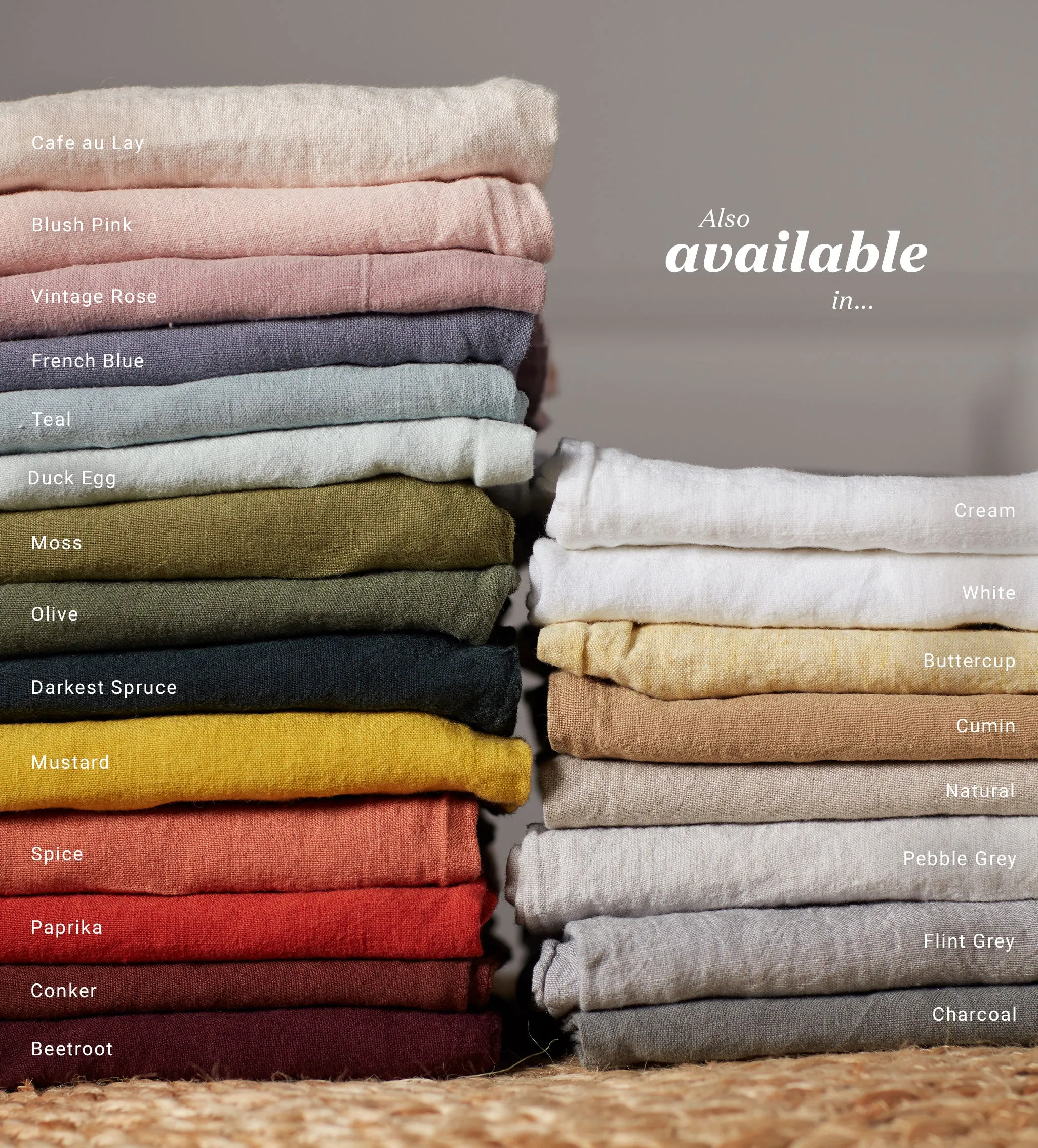 Cumin 100% Linen Bed Linen