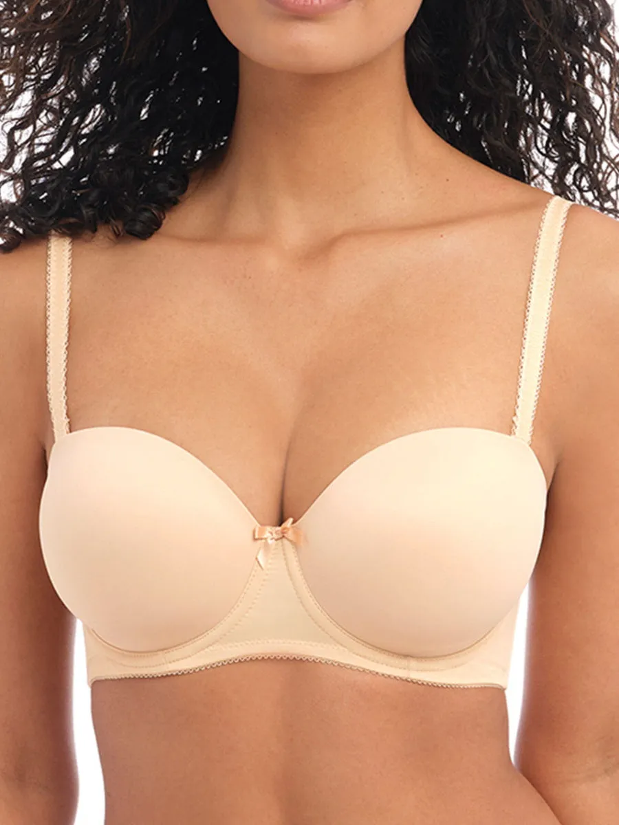 Deco Strapless Moulded Bra - Nude