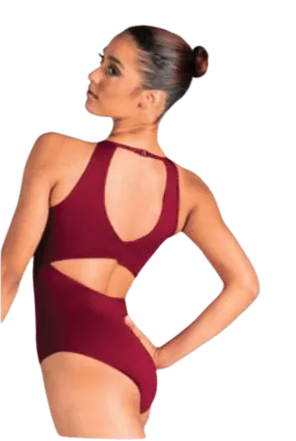 Donatella Halter Shirred Leotard 24106A