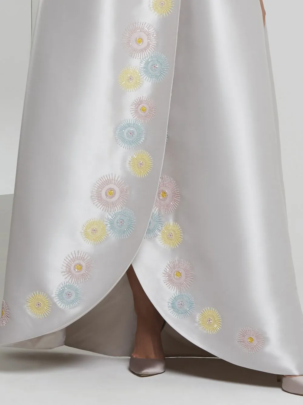 Embroidered Tulip Gown