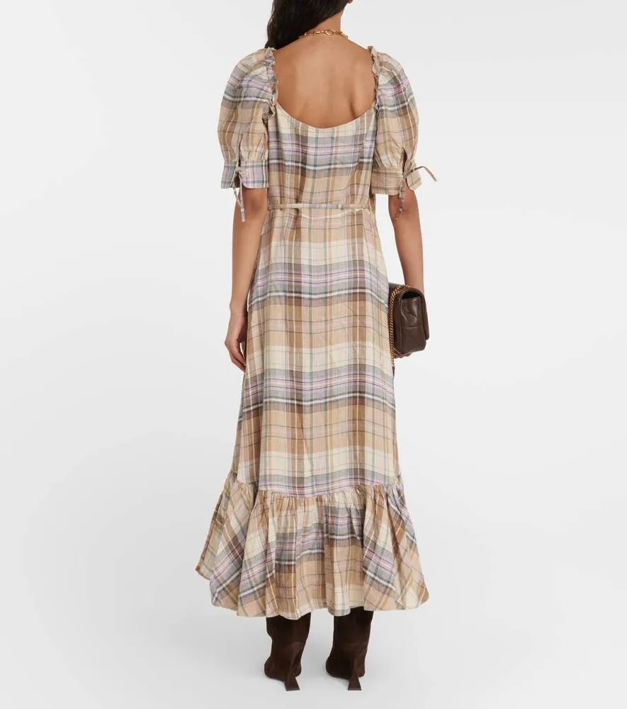 Linen check dress POLO RALPH LAUREN, multicolor