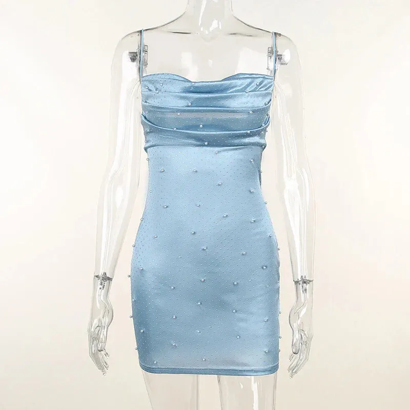 LVSANW Elegant and sexy strap dress Pure color cultivate one's morality backless sleeveless dresses JY22322DG