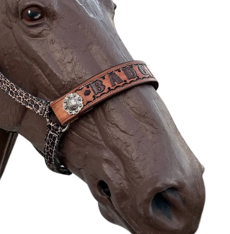PERSONALIZED   nylon pony or miniature horse  halter many different patterns and colors!