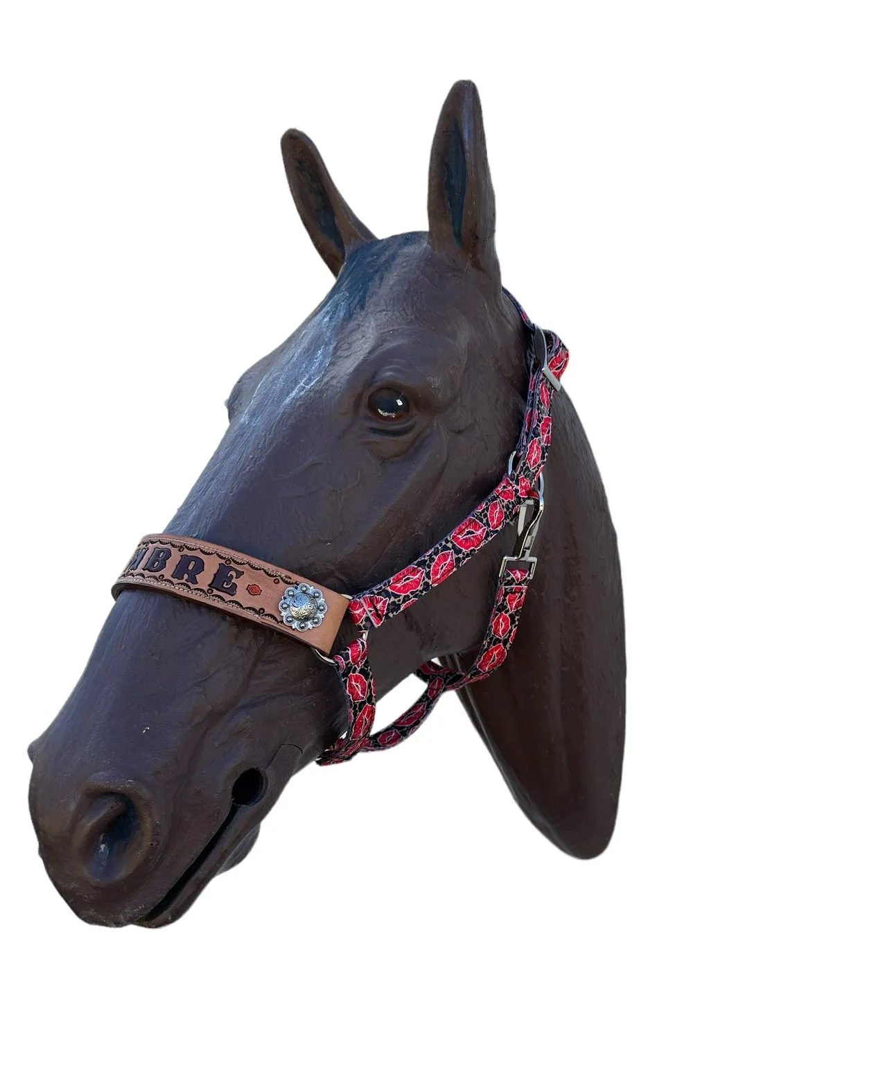 PERSONALIZED   nylon pony or miniature horse  halter many different patterns and colors!