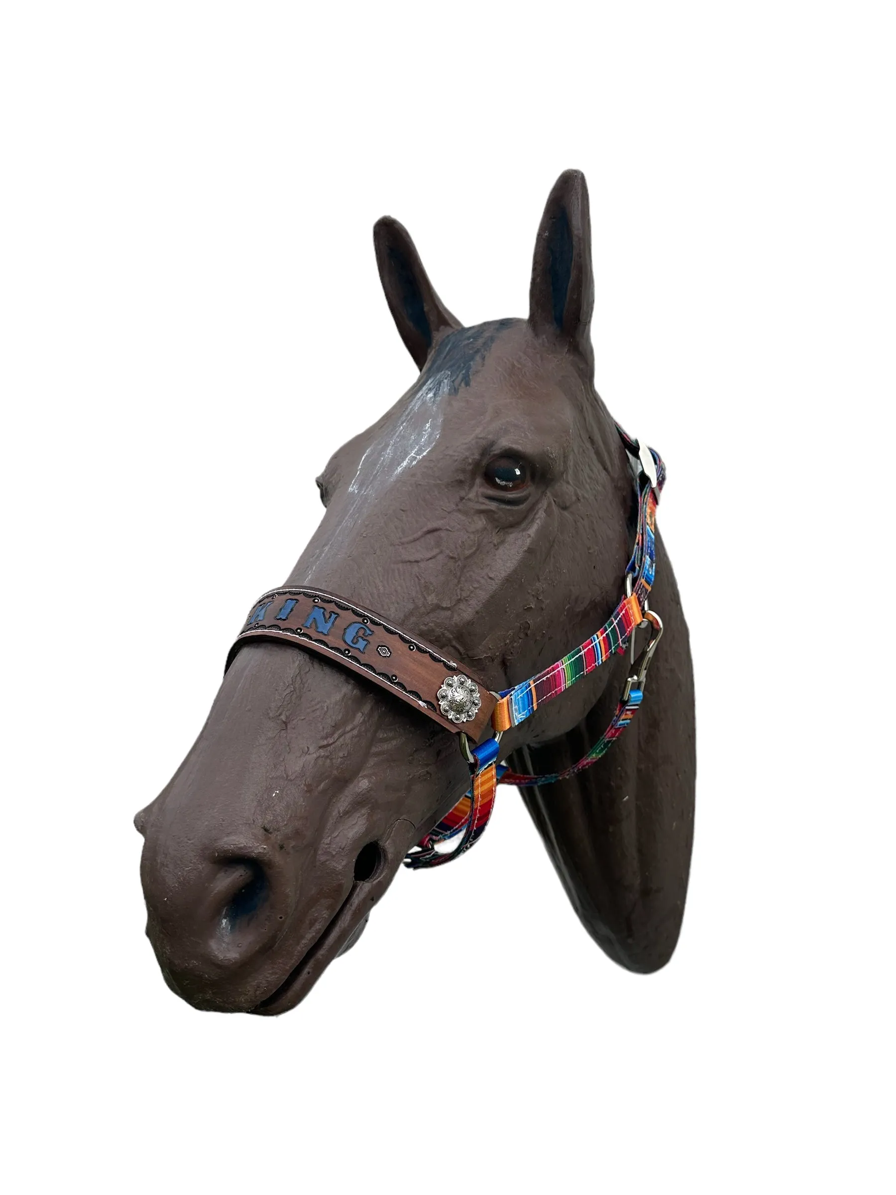 PERSONALIZED   nylon pony or miniature horse  halter many different patterns and colors!