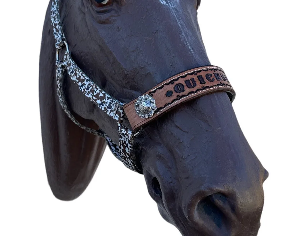 PERSONALIZED   nylon pony or miniature horse  halter many different patterns and colors!