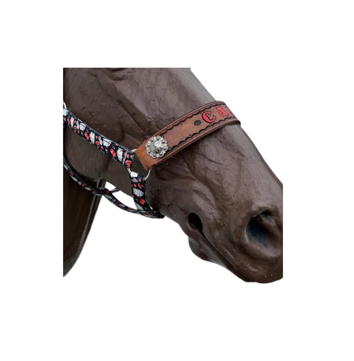 PERSONALIZED   nylon pony or miniature horse  halter many different patterns and colors!