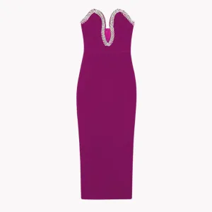 Pre Order:  Bejeweled Backless Evening Dress