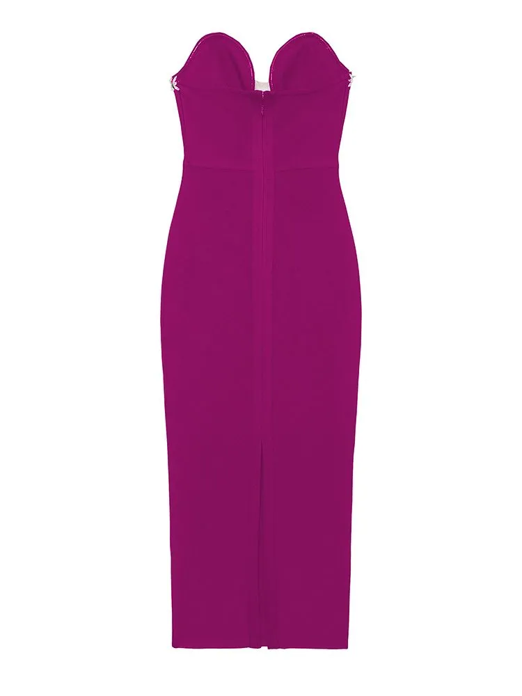 Pre Order:  Bejeweled Backless Evening Dress