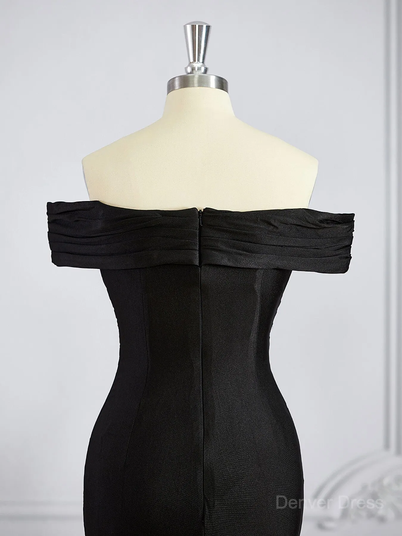Sheath Off-the-Shoulder Sweep Train Jersey Bridesmaid Dresses