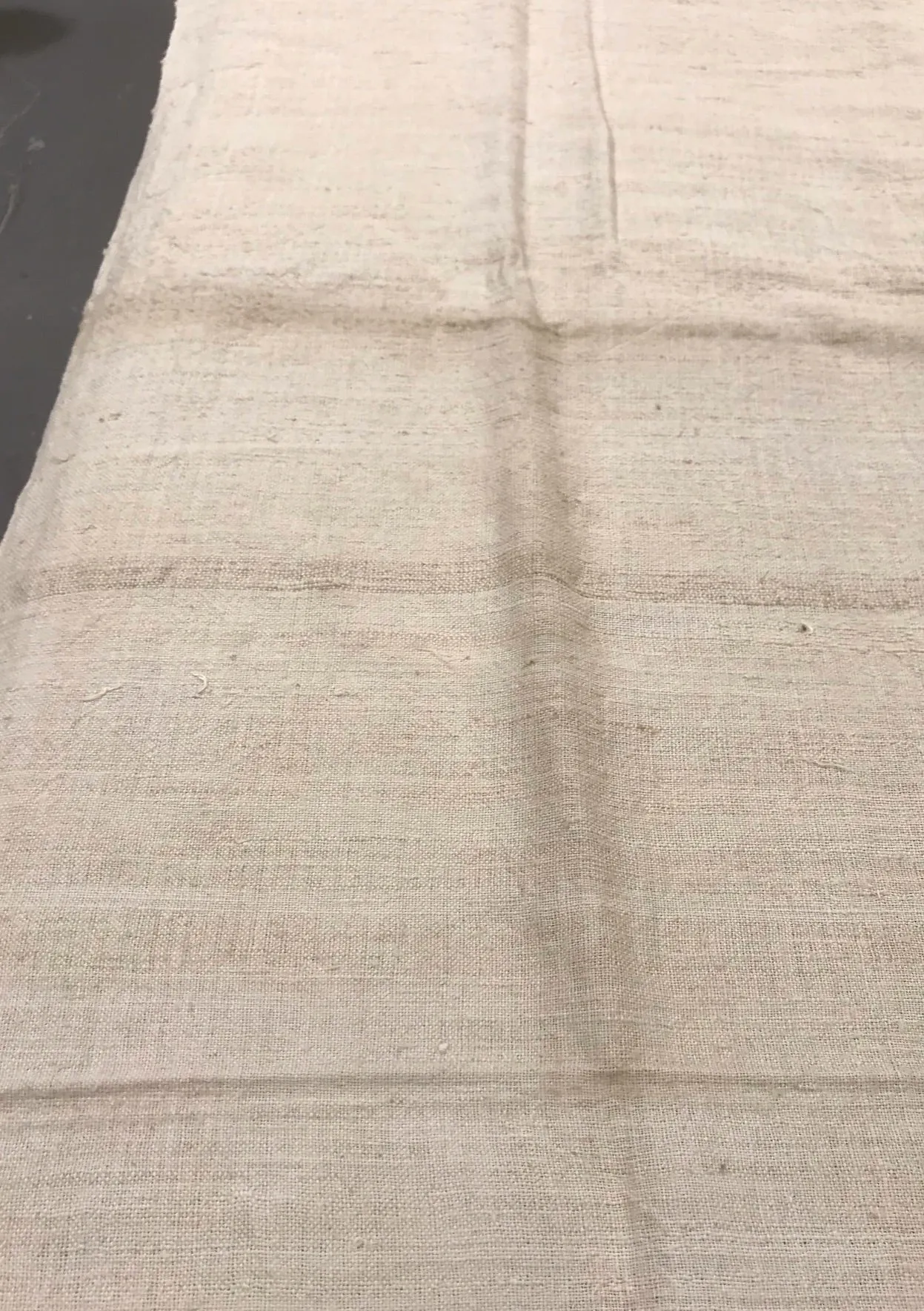 Vintage  Linen/Hemp Sheet  1940s  #5364   (Read Information About This Item)